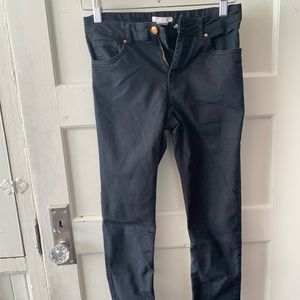 Black denim skinny jeans